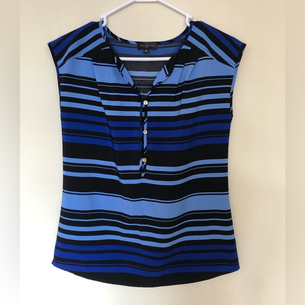 Limited Blue Striped Top